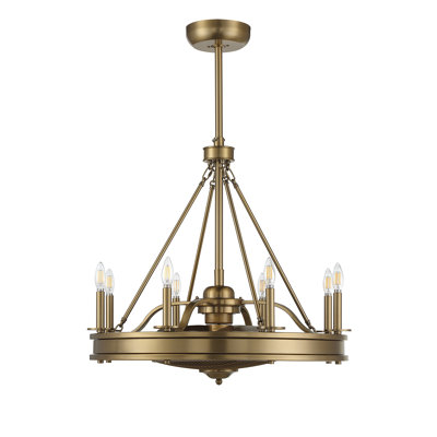 Taylorsville 30" 8-Light Fandelier with Remote Control