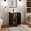 Ensemble de meuble-lavabo en bois 24 po avec lavabo, robinet et drain Sharee-630451777