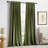 Velvet Blackout Crushed Floral Curtains - Luxury Vintage Patterned Decorative Drapes - Room Darkening 70%-85% （set of 2）-922627453-922627451