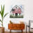 " White Rustic Patriotic Barn I "