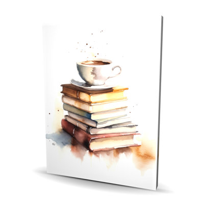Relaxing Coffee - Abstract White Canvas for Home Decor