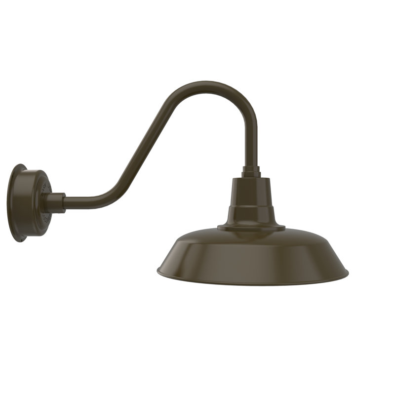 Luminaire de grange d’extérieur oldage, Bronze acajou, 19.025" H x 21" W x 12.25" D