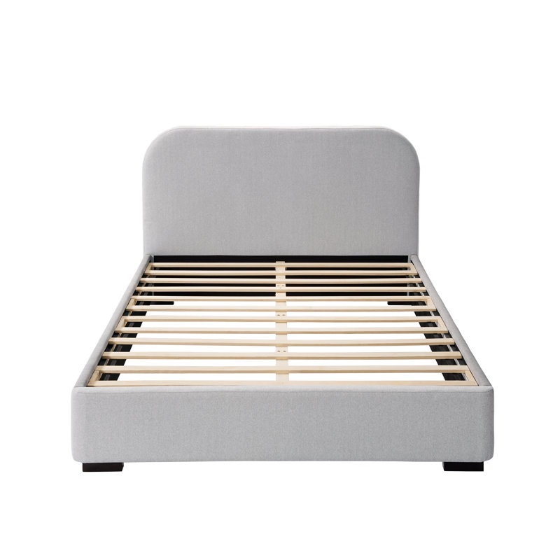 Reigen Platform Bed, King, Pebble