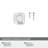 Glacio 1 3/8" Length Square Knob-63965811