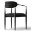 Chaises de salle à manger rembourrées en chenille avec accoudoirs-1819366703-1814106599