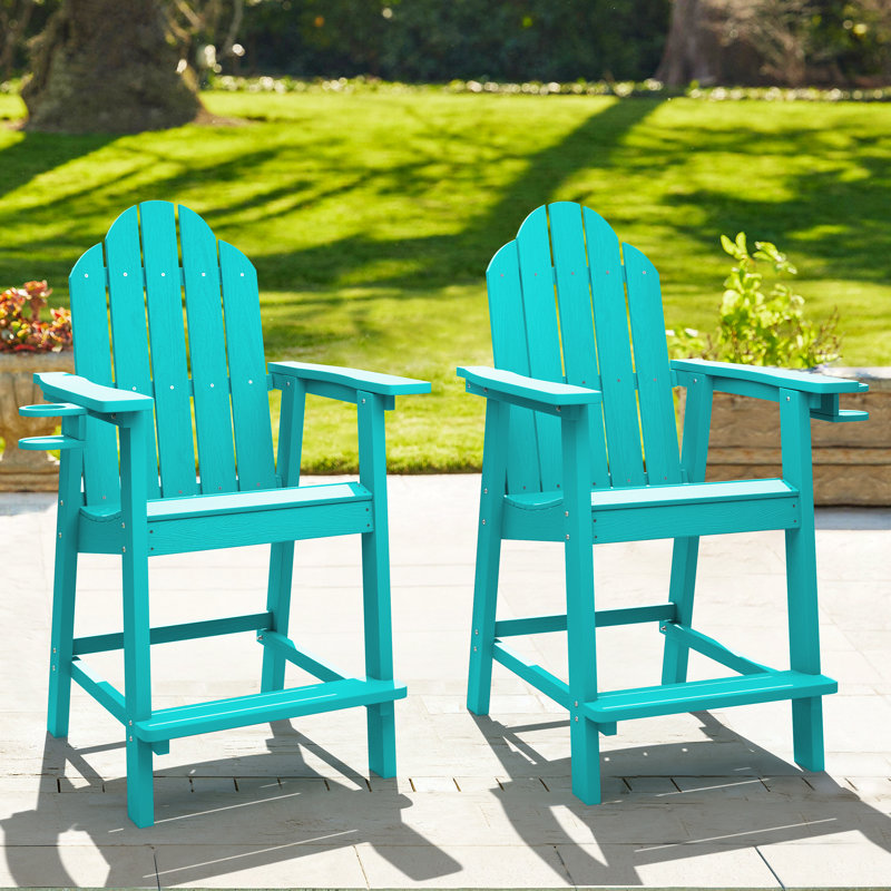 Dutta Outdoor Adirondack Chair, Aruba Blue