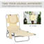 Outsunny Foldable Sun Loungers Beach Chaise Lounge-2142583693