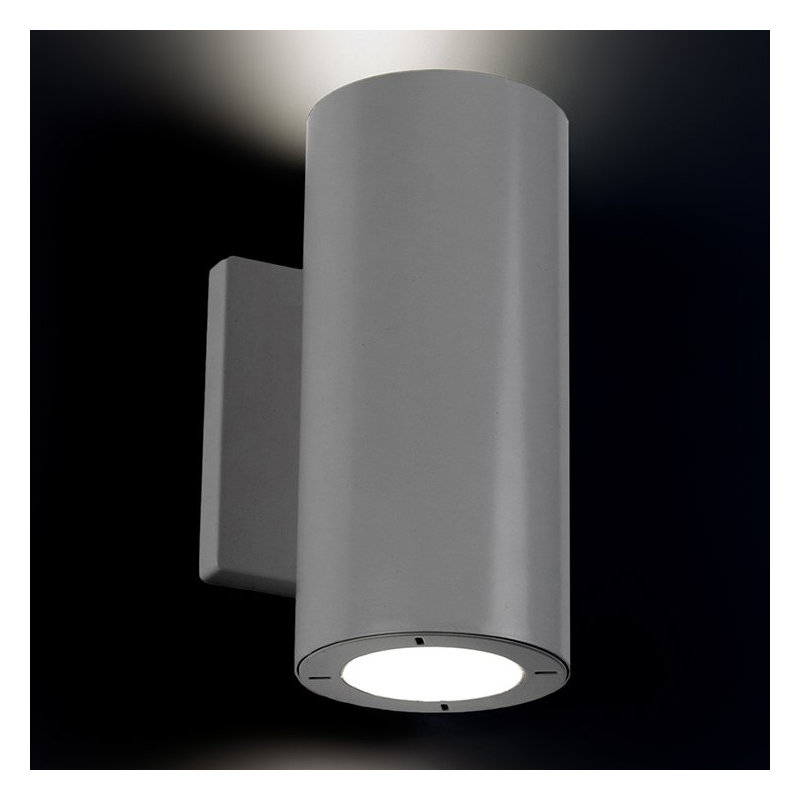Vessel LED Outdoor Armed Sconce, Bronze, 7.625" H x 3.5" W x 4.25" D