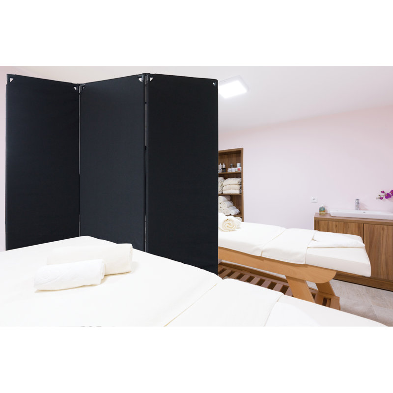FP6 Folding Privacy Screen, Black