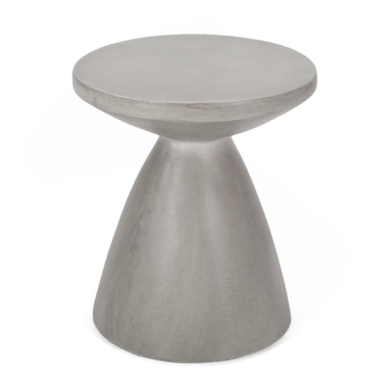 Table d'appoint d'extérieur en béton léger