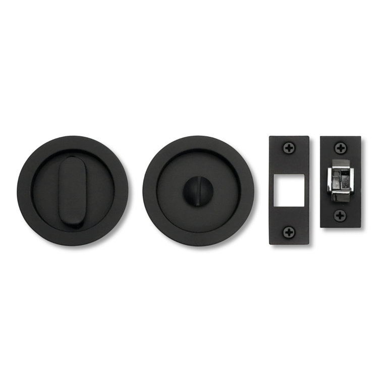 Pocket Door Hardware- Privacy with Finger Edge Pull