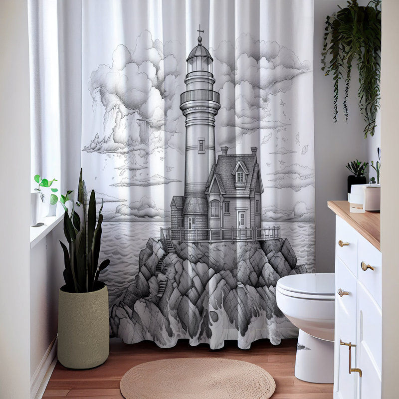 Shower Curtain, 72" H x 70" W