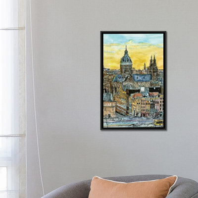 «European Af après-midi V», impression sur toile tendue