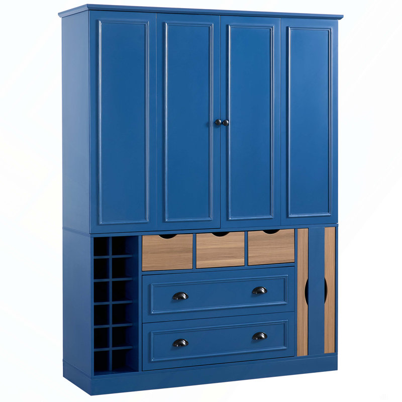 Armoire de rangement Farmhouse, Bleu