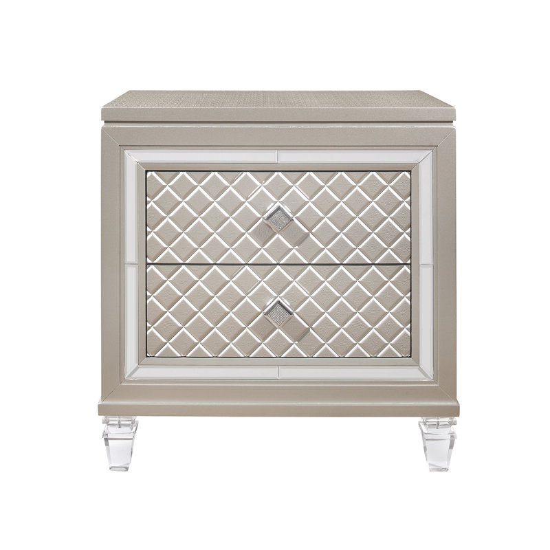 Table de chevet Cross Champagne