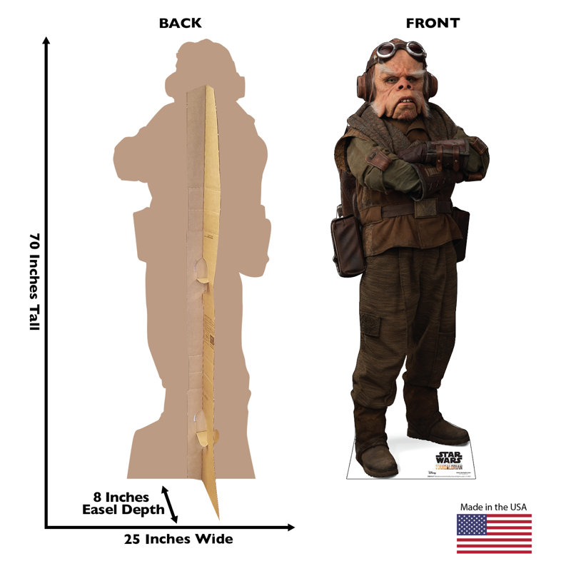 Kuiil 70'' Disney The Mandalorian Cardboard Standup