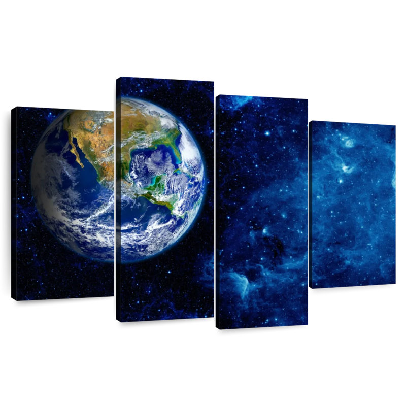 Oberle Planet Earth In Space, 42" H x 68" W