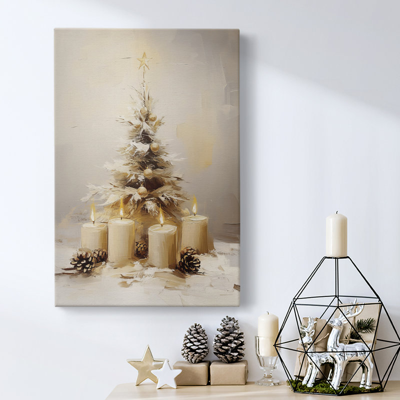 Art des Fêtes de Noël - Toile tendue avec châssis - Série 2-Cxxviii, H 60 po x l 40 po