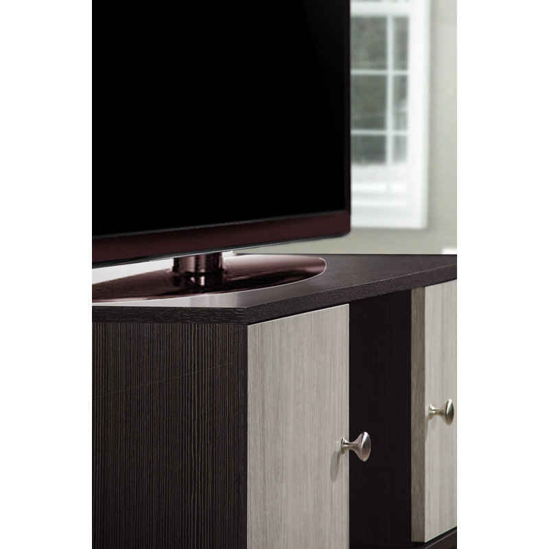 Benaim Unfinished TV Stand for TVs up to 50", Chocolate