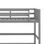 Lit mezzanine simple en bois avec échelle intégrée-554359965