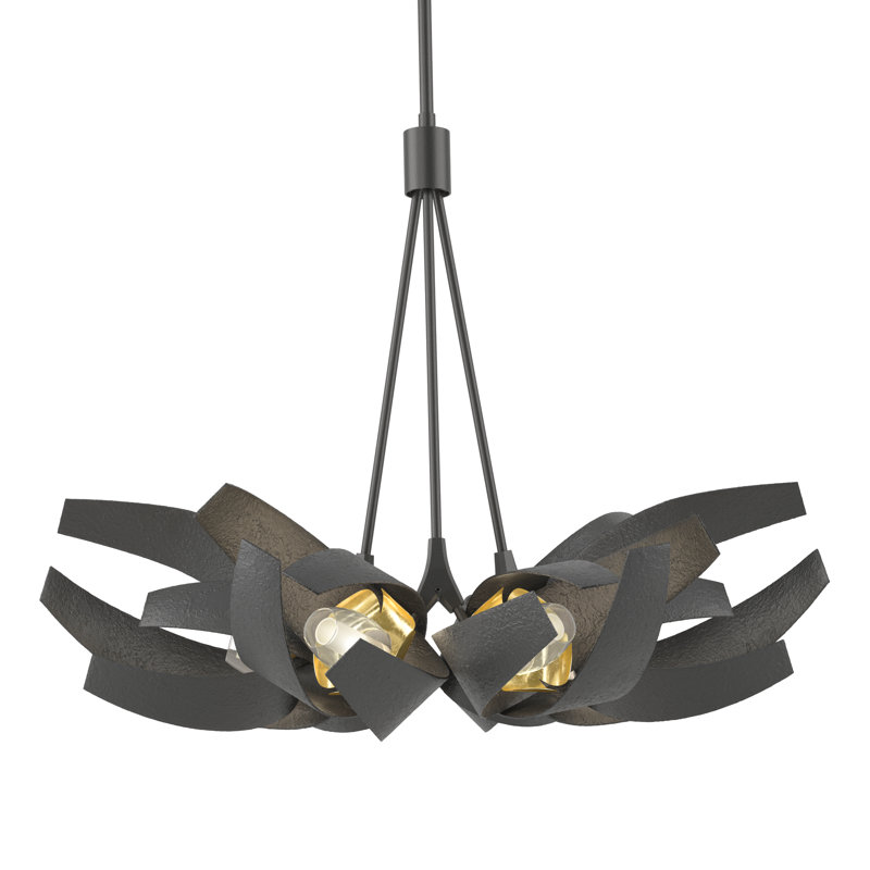 Corona 6 - Light Unique/Statement Geometric Pendant, Black