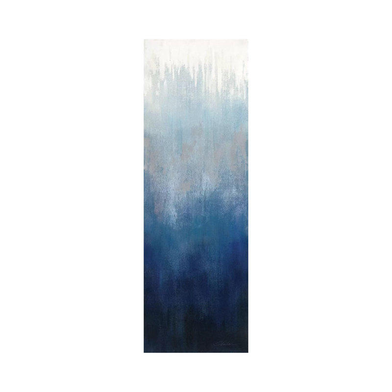 Silver Wave I by Silvia Vassileva - Wrapped Canvas Panoramic Print, 30.48 cm H x 91.44 cm W x 1.91 cm D
