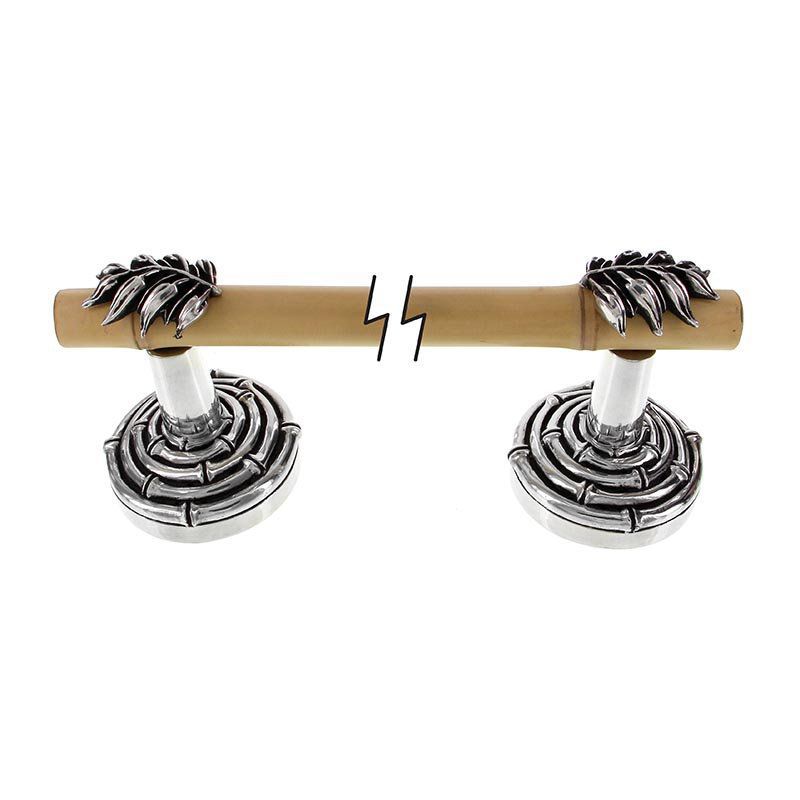Palmaria Towel Bar, Antique Silver, 2.63" H x 32.63" W x 2.63" D