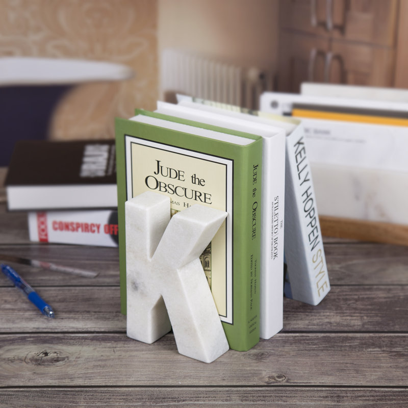 Marble Bookend, Off-White