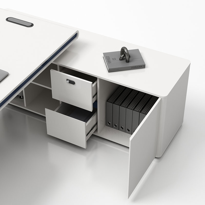 Bureau en L 80,71 po, H 29,92 po x l 80,71 po x P 62,99 po