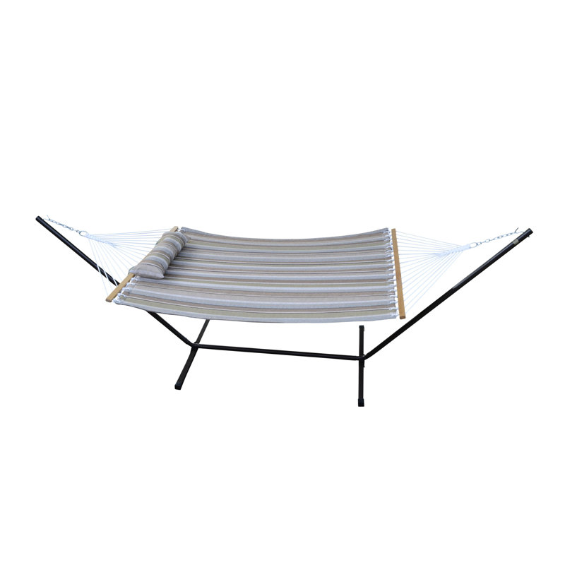 Hamac à barre avec support Airian, Bleu / vert olive