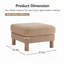 Repose-pieds capitonné Boucle-116784693