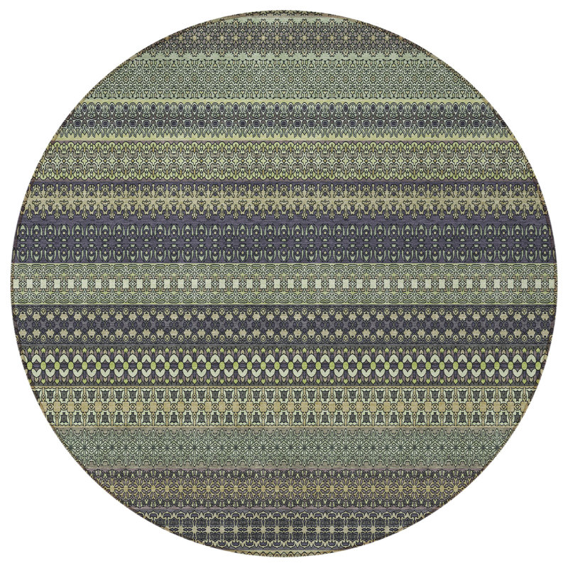 Tapis intérieur rond 8 po Sage