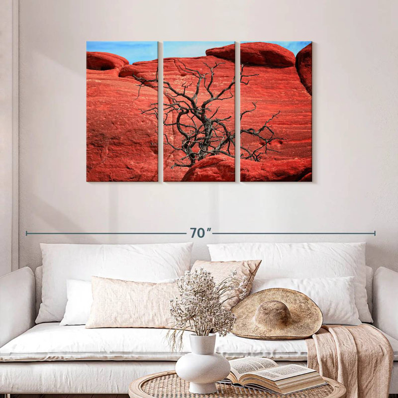 Harnek Dead Tree By Red Rocks, 28" H x 45" W