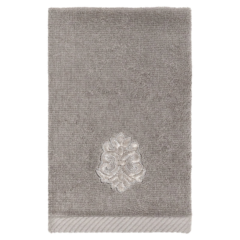  1 Turkish Cotton Fingertip Towel, Charcoal