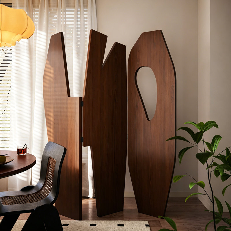Paravent Mid-Century, H 78,74 po x l 70,87 po x P 0,79 po