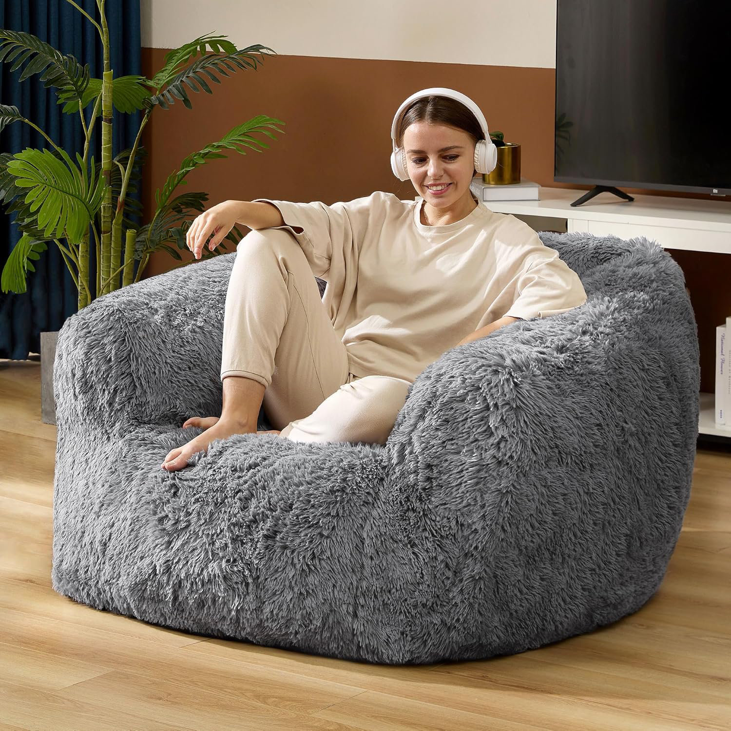 Lazy Sofa Large Bean Bag Sofa Wayfair Wayfair Large Bean Bag