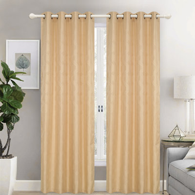 Agustin Room Darkening Curtain Single Panel