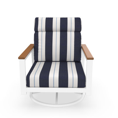 Townsend Metal Outdoor Rocking Chair With Sunbrella Cushion