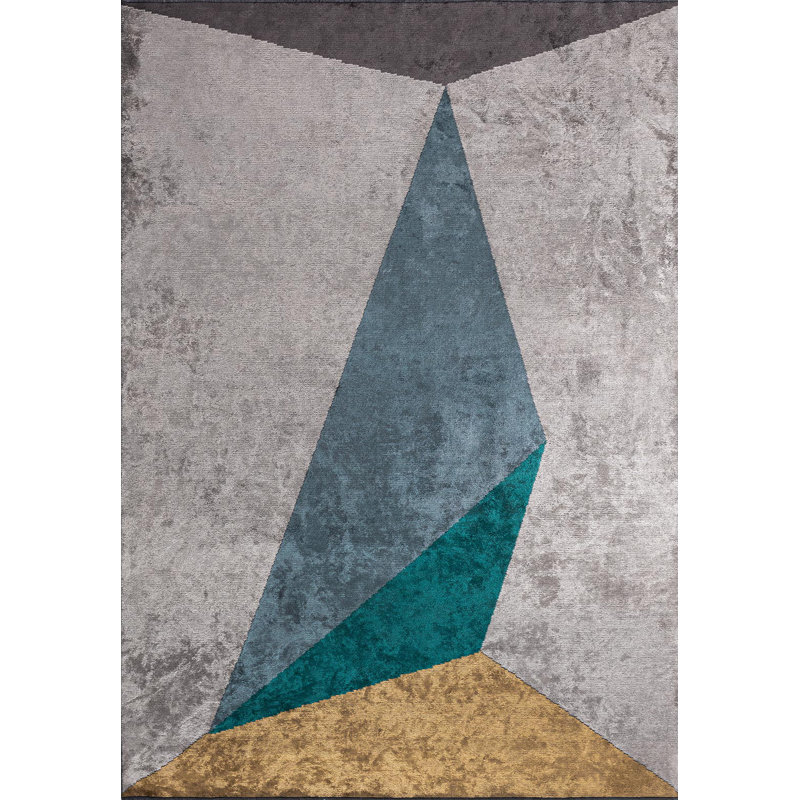 Casse-tête géométrique moderne et abstrait, Rectangle 6 pi 7 po x 9 pi 10 po