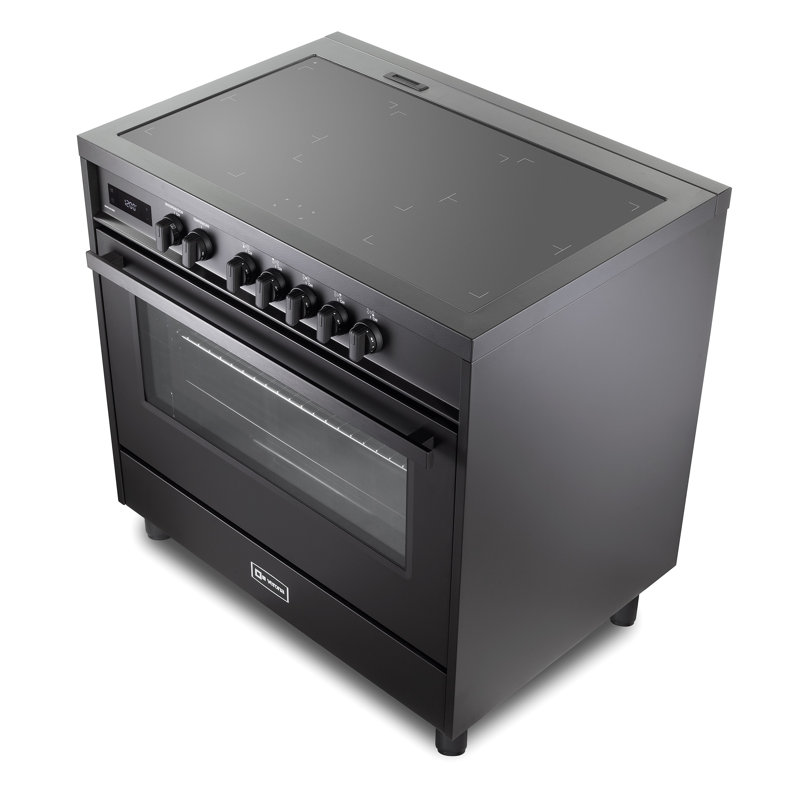Verona Ultima Midnight Series 36 Inch Induction Range with 5 Induction Elements