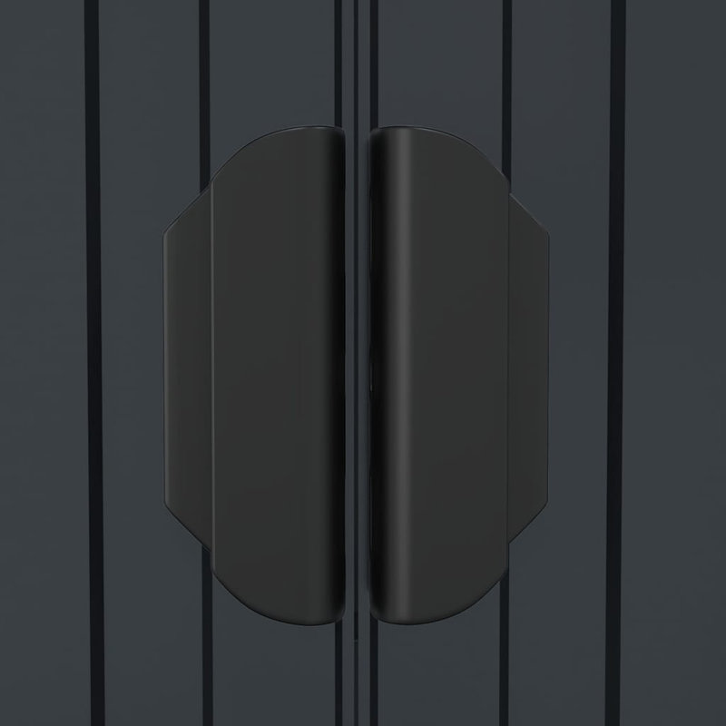 Remise de rangement en acier, Gris anthracite