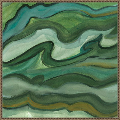 Reproduction d'art sur toile encadrée "Sea Kelp II" par Lisa Choate
