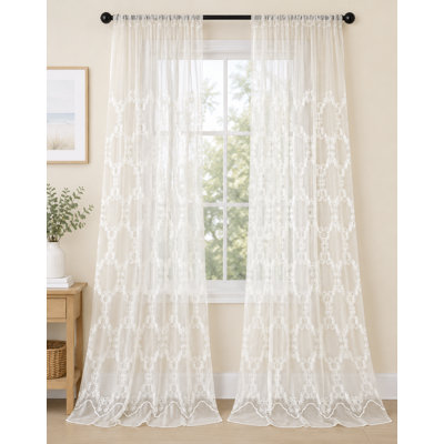 Willa Sheer Curtain Single Panel