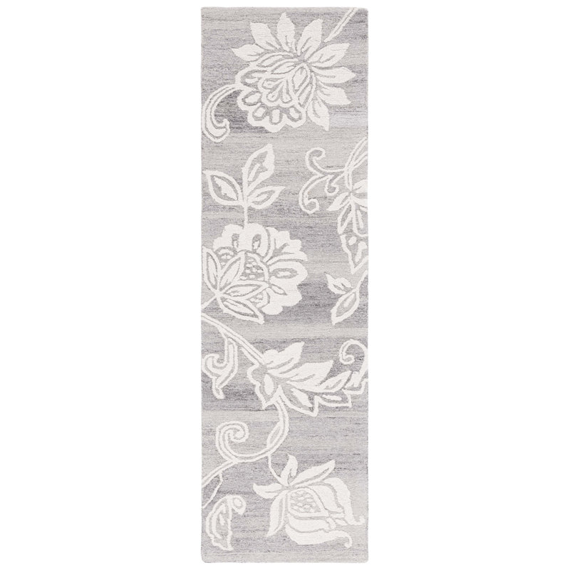Jardin Hand Tufted Performance Floral Rug, Runner 2'3" x 8'