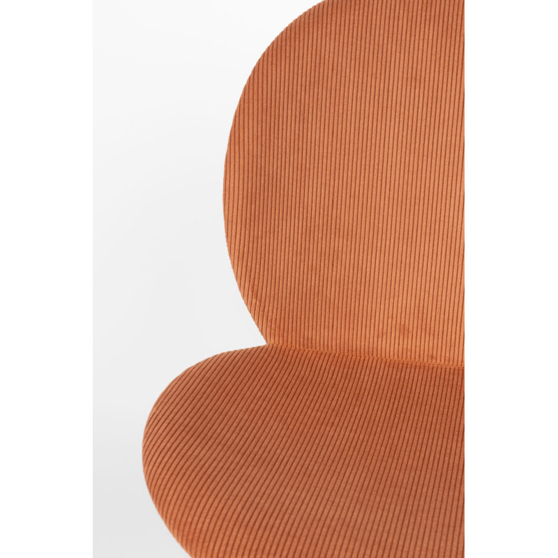 Bonnet Upholstered Dining Chair, Orange