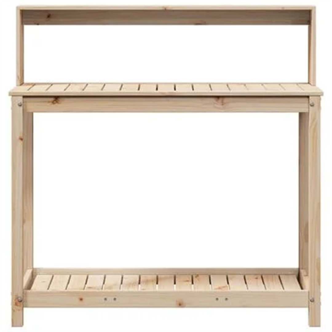 Potting Table With Shelves