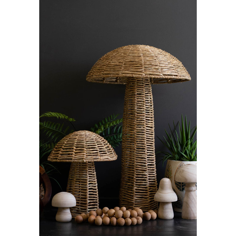 Ensemble de 2 sculptures de champignons Adileni