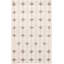 Tapis en laine à la main one-of-kind-noué la 2010 crème 4 pi 11 po x 8 pi Grogan