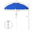 Parasol de plage portatif Outsunny
