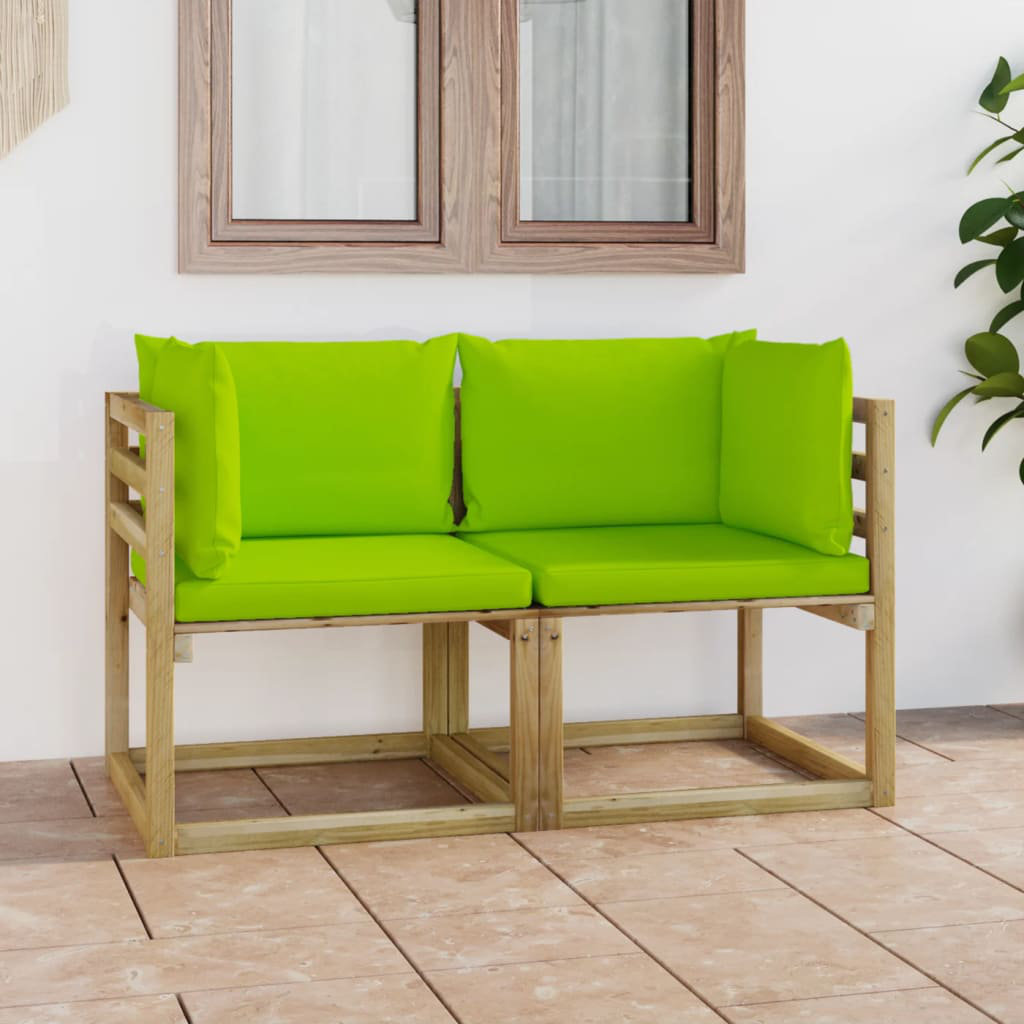 Gartenecksofa-Set Jerrard mit Kissen